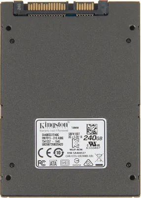 SSD накопитель Kingston A400 SA400S37/240G 240ГБ, 2.5&amp;quot;, SATA III, SATA