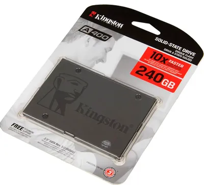 SSD накопитель Kingston A400 SA400S37/240G 240ГБ, 2.5&amp;quot;, SATA III, SATA