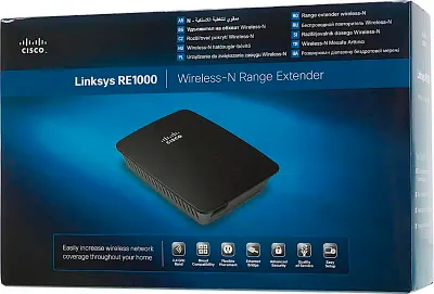 Повторитель беспроводного сигнала/мост Linksys RE1000-EE