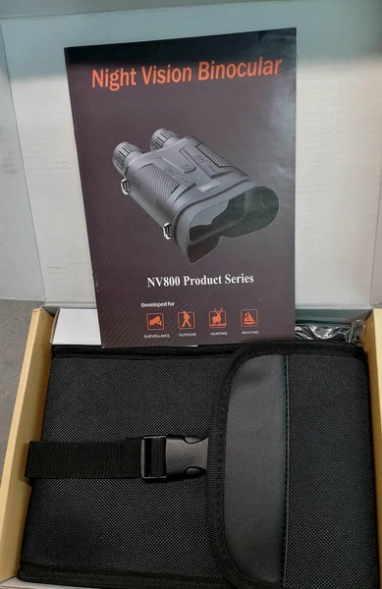 Бинокль ночного видения NV800S, 2K видео, инфракрасная камера 12 МП,  картой памяти 64 ГБ