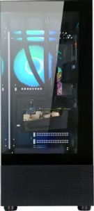 Корпус Formula Crystal Z1 черный без БП ATX 3x120mm 2xUSB2.0 1xUSB3.0 audio bott PSU