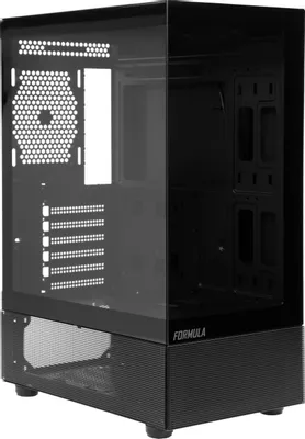 Корпус Formula Crystal Z1 черный без БП ATX 3x120mm 2xUSB2.0 1xUSB3.0 audio bott PSU