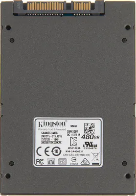 SSD накопитель Kingston A400 SA400S37/480G 480ГБ, 2.5&amp;quot;, SATA III, SATA