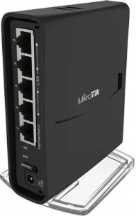 Wi-Fi роутер MIKROTIK hAP ac2 US, AC1200, черный [rbd52g-5hacd2hnd-tc]