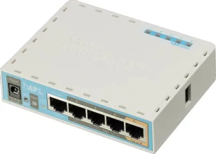 Wi-Fi роутер MIKROTIK hAP ac lite, AC750, белый [rb952ui-5ac2nd]