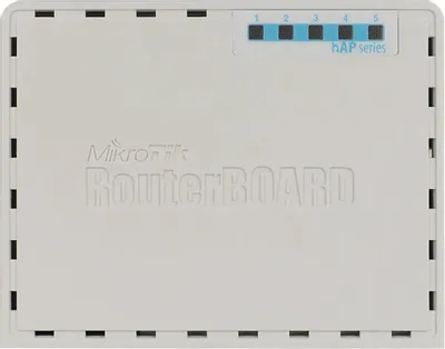 Wi-Fi роутер MIKROTIK hAP ac lite, AC750, белый [rb952ui-5ac2nd]
