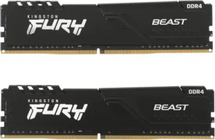 Оперативная память 16Gb Kingston Fury Beast &lt;KF436C17BBK2/16&gt; DDR4 DIMM 2x8Gb KIT &lt;PC4-28800&gt; CL17