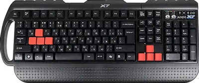 Клавиатура A4TECH X7-G700, PS/2, c подставкой для запястий  [g700 ps]