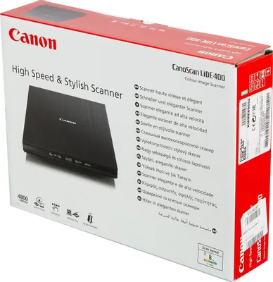 Сканер Canon CanoScan LiDE 400 (CIS, A4 Color, 4800*4800dp, USB3.0) не требует б.п.
