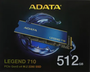 SSD накопитель 512 Gb M.2 2280 M ADATA LEGEND 710 &amp;lt;ALEG-710-512GCS&amp;gt;