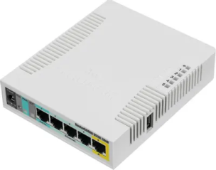 Wi-Fi роутер Mikrotik RB951Ui-2nD (5UTP 10/100Mbps, 1WAN, 802.11b/g/n, 1xUSB, 1.5dBi)