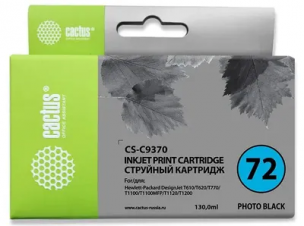 Картридж Cactus CS-C9370 Photo Black для HP DJ T610/T620/T770/T1100/1200